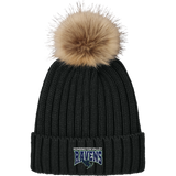 Kensington Valley Ravens Faux Fur Pom Beanie