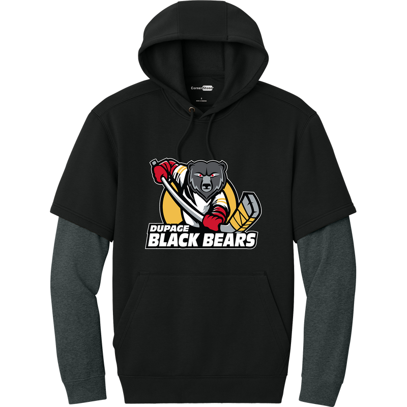 Dupage Black Bears Tough Fleece Layered Hoodie