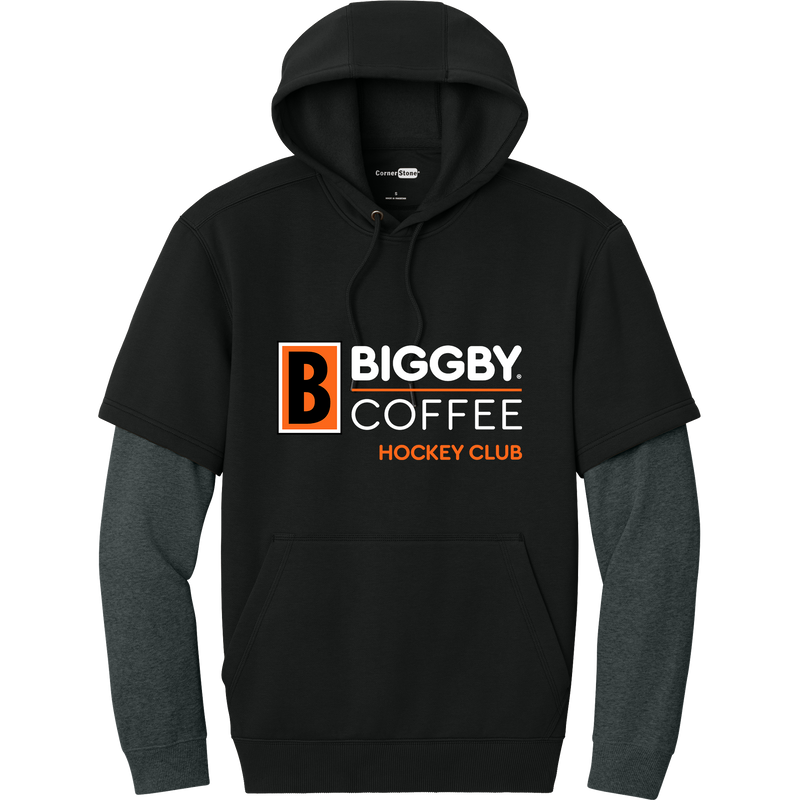 Biggby Coffee Hockey Club Tough Fleece Layered Hoodie