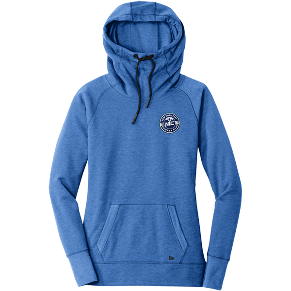 NYC Hockey Club New Era Ladies Tri-Blend Fleece Pullover Hoodie