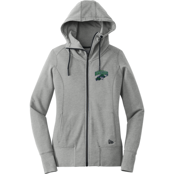 Kensington Valley Renegades New Era Ladies Tri-Blend Fleece Full-Zip Hoodie