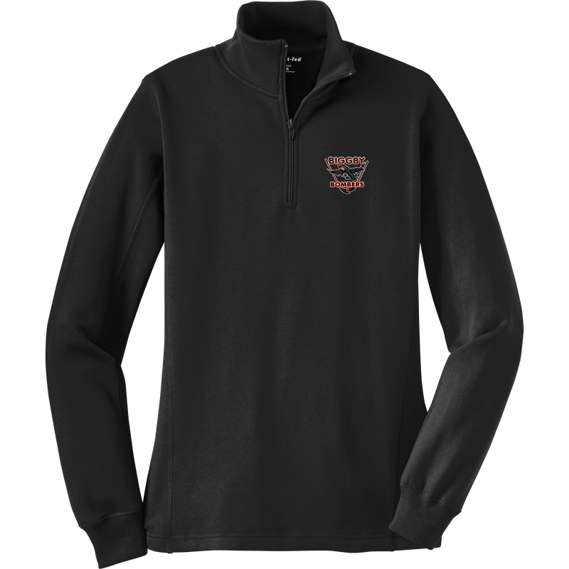 Biggby Bombers Ladies 1/4-Zip Sweatshirt