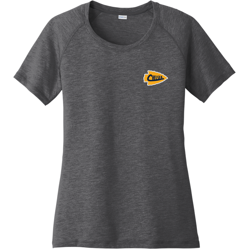 Chelsea Chiefs Ladies PosiCharge Tri-Blend Wicking Scoop Neck Raglan Tee