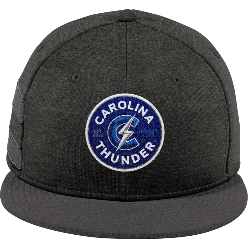 Carolina Thunder New Era Shadow Heather Striped Flat Bill Snapback Cap