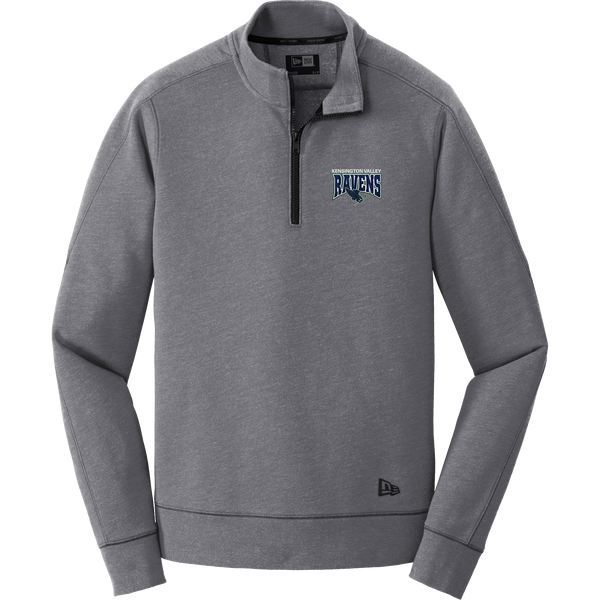 Kensington Valley Ravens New Era Tri-Blend Fleece 1/4-Zip Pullover