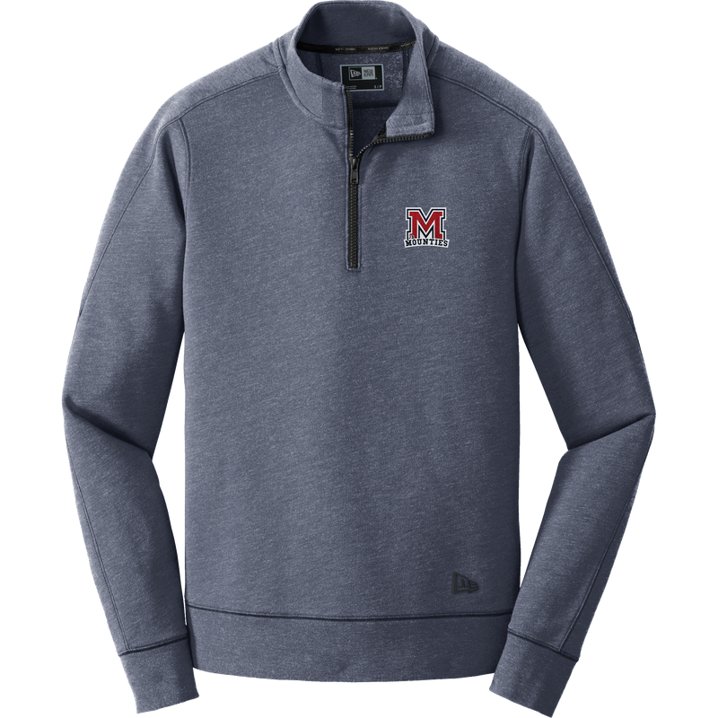 Jr. Mounties New Era Tri-Blend Fleece 1/4-Zip Pullover