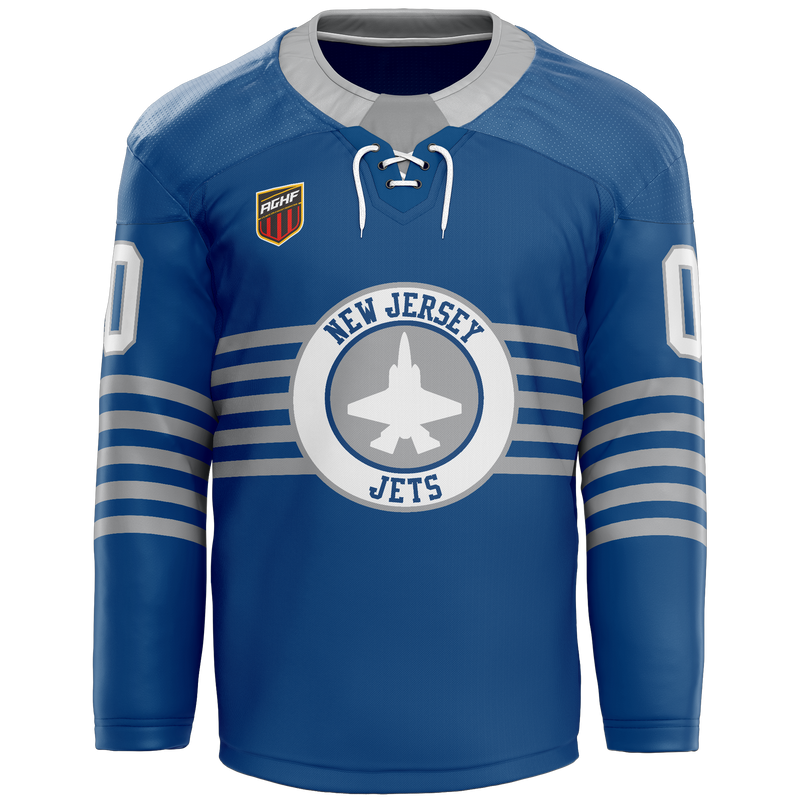 AGHF NJ Jets Youth Goalie Hybrid Jersey