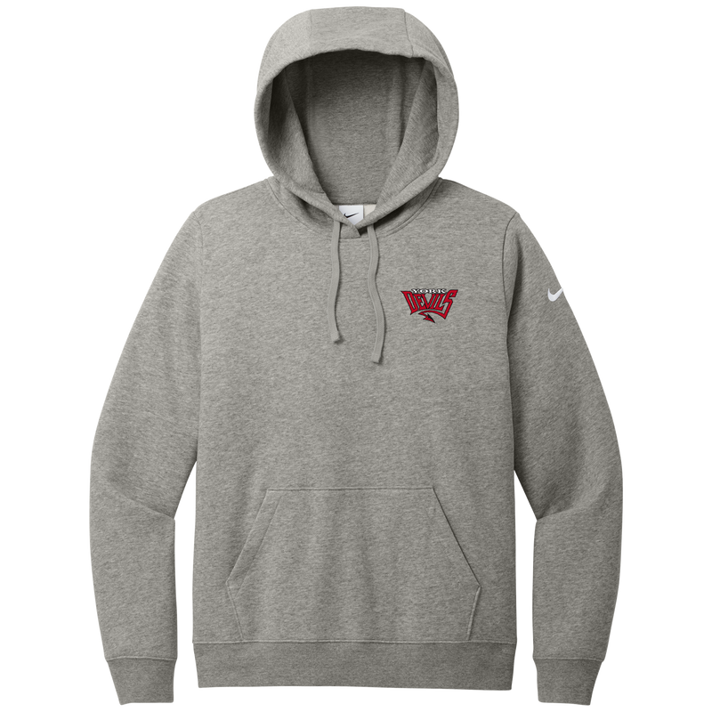 York Devils Nike Women's Club Fleece Sleeve Swoosh Pullover Hoodie