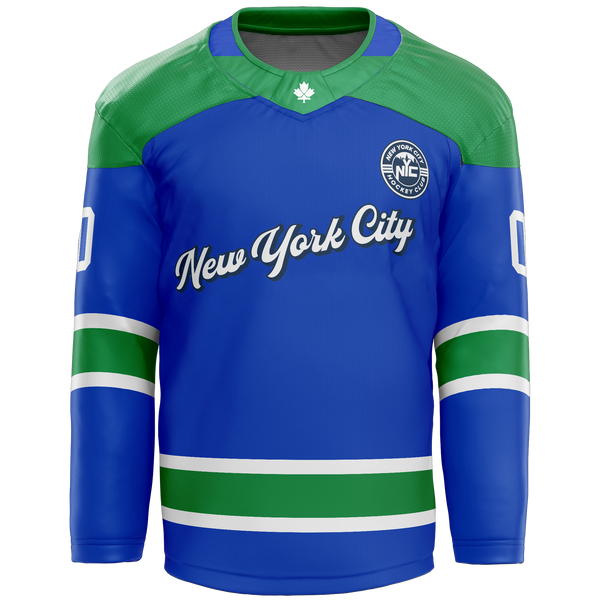 NYC Hockey Club Adult Player Cut and Sew Jersey